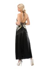 Siyah Dantelli Saten Gecelik - 086 - Görsel 2