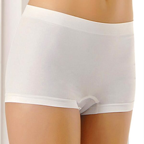 Beyaz Dikişsiz Kadın Boxer Korse Korse - 700