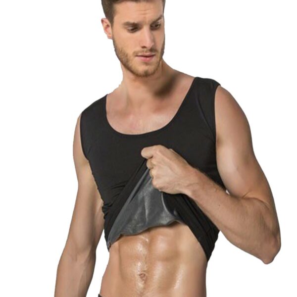 Siyah Erkek Termal Sauna Atlet - 744