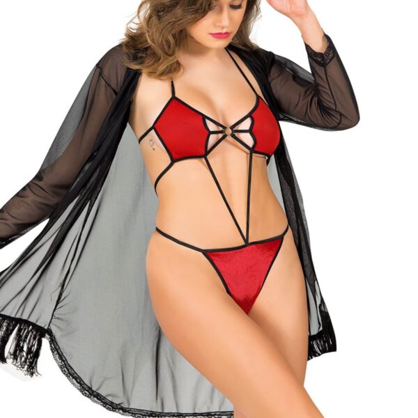 Kırmızı Fantezi 2' Li Takım - 1358