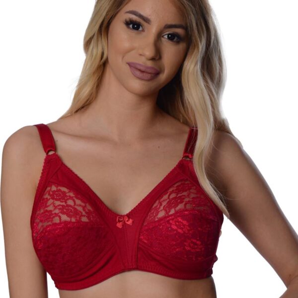 Bordo Dantelli Toparlayıcı Sütyen - 503