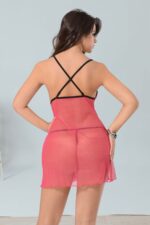 Pembe Tül Gecelik - 654 - Görsel 4