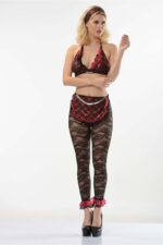 Siyah Kırmızı Fantezi Hizmetçi Kostüm - 4004 - Görsel 5