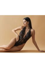 Siyah Dantelli Fantezi Bodysuit - 857 - Görsel 3