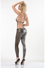 Zebra Desenli Lame Vücut Çorabı-490 - Görsel 4