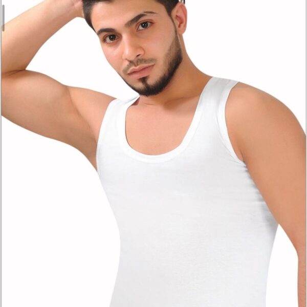 Beyaz Penye 6'lı Erkek Atlet-SİSMEN02