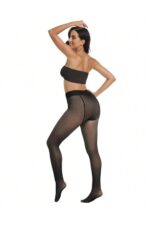 TERMAL PELUŞ SİYAH KÜLOTLU ÇORAP PKC-581 - Görsel 3