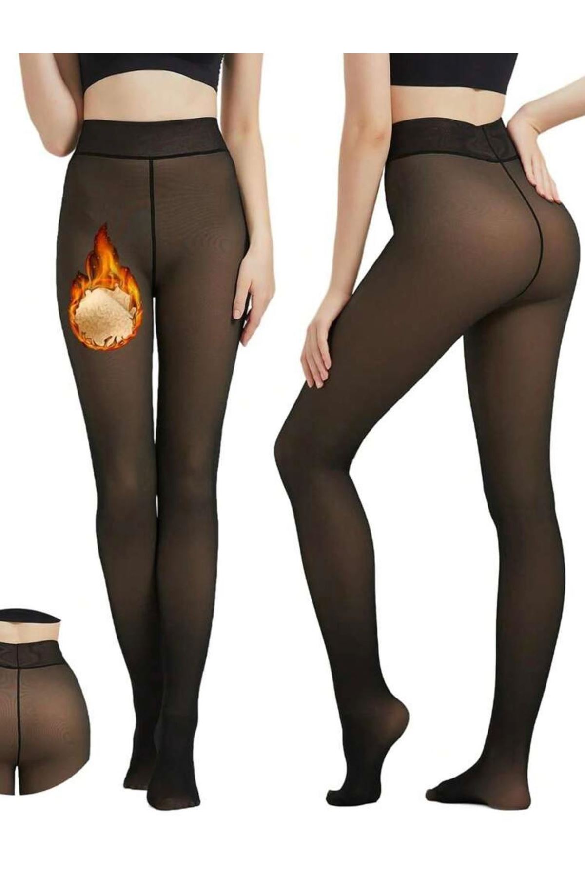 0013453_termal-pelus-siyah-kulotlu-corap-pkc-581 TERMAL PELUŞ SİYAH KÜLOTLU ÇORAP PKC-581 - Görsel 1