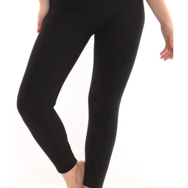 Kadın Siyah Termal Tayt İçi Şardonlu