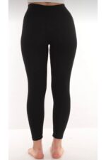 Kadın Siyah Termal Tayt İçi Şardonlu - Görsel 4