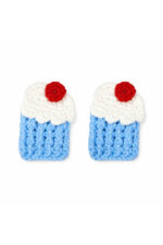 %100 Pamuk El Yapımı Örgü 2'li Muffin Çıtçıt Toka – Bebek & Kız Çocuk Saç Aksesuarı - Görsel 3