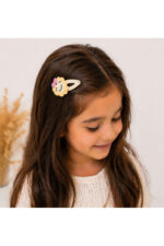 %100 Pamuk El Yapımı Örgü Güneş Çıtçıt Toka – Bebek & Kız Çocuk Saç Aksesuarı