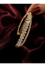 Çift Sıra Taşlı Tennis Bileklik Paslanmaz Çelik - Görsel 2