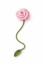 %100 Pamuk El Örgüsü Çiçek Kitap Ayracı – Doğal İp, El Yapımı, Şık ve Zarif Hediye Kitap Ayraç - Görsel 5