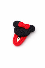 %100 Pamuk El Yapımı Örgü Tekli Çıtçıt Toka – Bebek & Kız Çocuk Saç Aksesuarı - Görsel 3