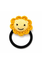 El Yapımı %100 Pamuk Kız Çocuk Bağlama Toka Lastikli Saç Aksesuarı - Görsel 3