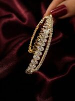 Noirlin Jewelery Çift Sıra Taşlı Tennis Bileklik Paslanmaz Çelik