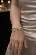 Noirlin Jewelery Renkli Taşlı Yıldız Charm Bileklik Paslanmaz Çelik