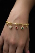 Noirlin Jewelery Renkli Taşlı Yıldız Charm Bileklik Paslanmaz Çelik - Görsel 3