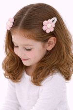 El Örgüsü Papatya Saç Tokası - Pembe - Görsel 4