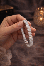 Noirlin Jewelery Baget Taşlı Luxury Paslanmaz Çelik Bileklik