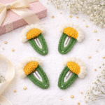 Papatya Detaylı El Yapımı Çocuk Saç Tokası - Görsel 4