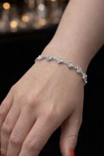 Noirlin Jewelery Yonca Model Taşlı Bileklik Paslanmaz Çelik - Görsel 2